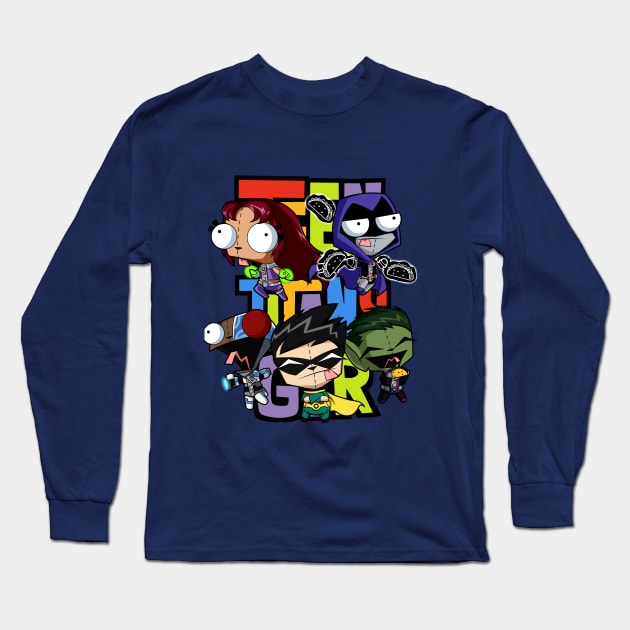 Teen Titans Gir! Long Sleeve T-Shirt by hellotwinsies